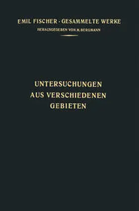 Fischer / Bergmann |  Untersuchungen aus Verschiedenen Gebieten | eBook | Sack Fachmedien