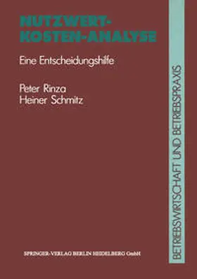 Rinza |  Nutzwert-Kosten-Analyse | eBook | Sack Fachmedien