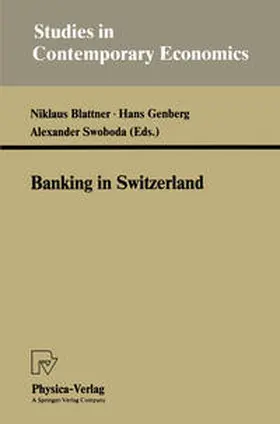 Blattner / Genberg / Swoboda |  Banking in Switzerland | eBook | Sack Fachmedien