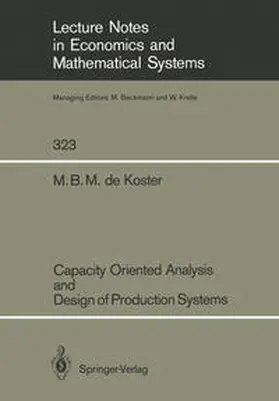 Koster |  Capacity Oriented Analysis and Design of Production Systems | eBook | Sack Fachmedien