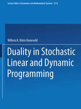 Klein Haneveld |  Duality in Stochastic Linear and Dynamic Programming | eBook | Sack Fachmedien