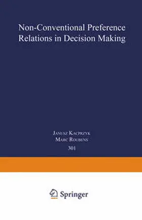 Roubens |  Non-Conventional Preference Relations in Decision Making | eBook | Sack Fachmedien