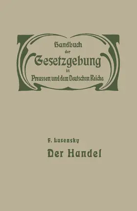 Lusensky |  Handel und Gewerbe | Buch |  Sack Fachmedien