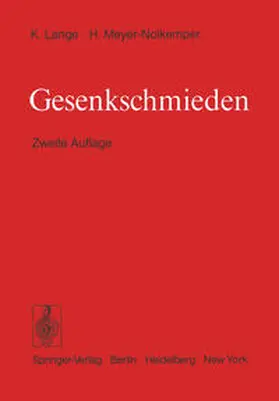 Lange / Meyer-Nolkemper |  Gesenkschmieden | eBook | Sack Fachmedien