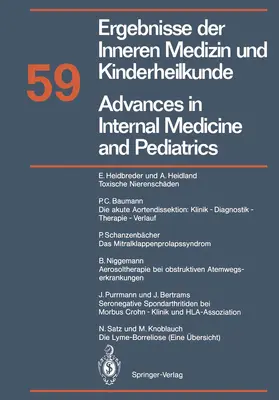 Advances in Internal Medicine and Pediatrics / Ergebnisse der Inneren Medizin und Kinderheilkunde | Buch |  Sack Fachmedien