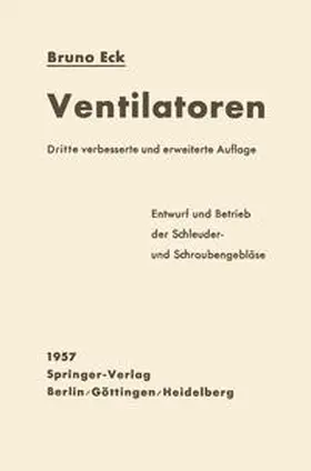 Eck |  Ventilatoren | eBook | Sack Fachmedien