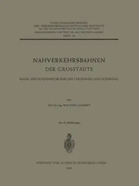 Lambert | Nahverkehrsbahnen der Grosstädte | E-Book | sack.de