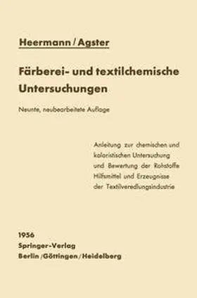 Heermann / Agster |  Färberei- und textilchemische Untersuchungen | eBook | Sack Fachmedien