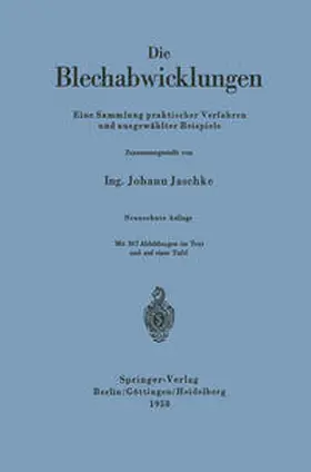 Jaschke |  Die Blechabwicklungen | eBook | Sack Fachmedien