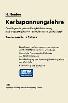 Neuber |  Kerbspannungslehre | eBook | Sack Fachmedien
