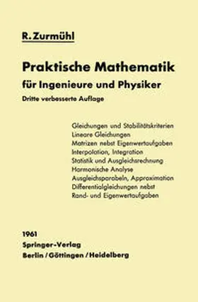 Zurmühl |  Praktische Mathematik für Ingenieure und Physiker | eBook | Sack Fachmedien