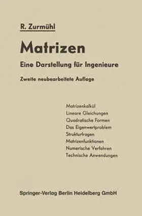Zurmühl |  Matrizen | eBook | Sack Fachmedien