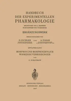 Schaumann |  Morphin und Morphinähnlich Wirkende Verbindungen | eBook | Sack Fachmedien