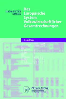 Nissen |  Das Europäische System Volkswirtschaftlicher Gesamtrechnungen | eBook | Sack Fachmedien