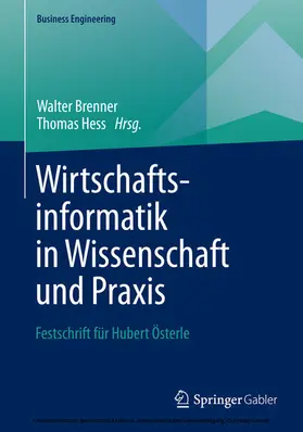 Brenner / Hess |  Wirtschaftsinformatik in Wissenschaft und Praxis | eBook | Sack Fachmedien