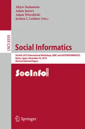 Nadamoto / Jatowt / Wierzbicki | Social Informatics | E-Book | sack.de
