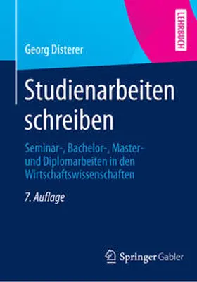 Disterer |  Studienarbeiten schreiben | eBook | Sack Fachmedien