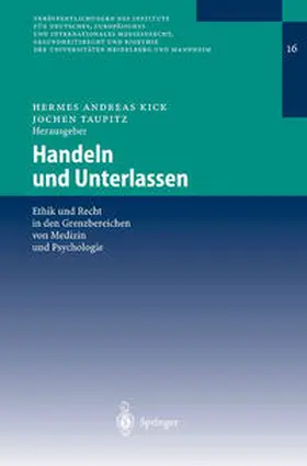 Kick / Taupitz | Handeln und Unterlassen | E-Book | www2.sack.de