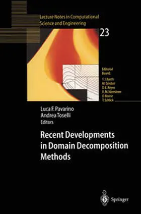 Pavarino / Toselli | Recent Developments in Domain Decomposition Methods | E-Book | sack.de