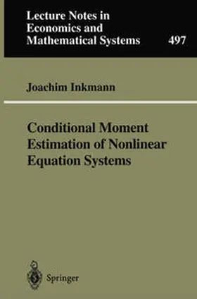 Inkmann |  Conditional Moment Estimation of Nonlinear Equation Systems | eBook | Sack Fachmedien