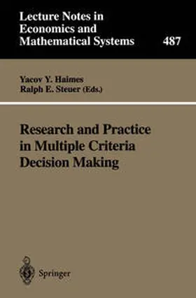 Haimes / Steuer | Research and Practice in Multiple Criteria Decision Making | E-Book | sack.de