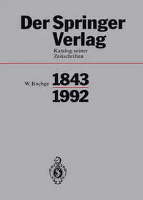 Buchge | Der Springer-Verlag | E-Book | sack.de