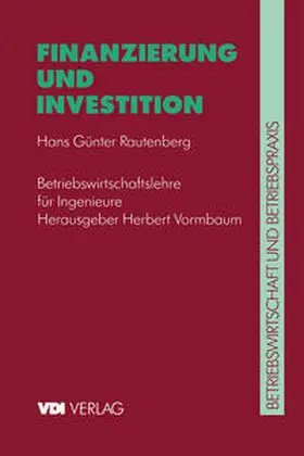 Rautenberg / Vormbaum |  Finanzierung und Investition | eBook | Sack Fachmedien