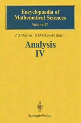 Maz'ya / Nikol'skii | Analysis IV | E-Book | sack.de