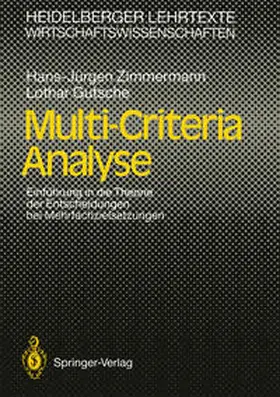 Zimmermann / Gutsche | Multi-Criteria Analyse | E-Book | sack.de