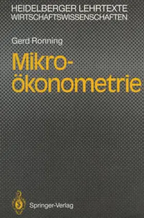 Ronning |  Mikro-ökonometrie | eBook | Sack Fachmedien