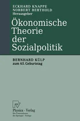Knappe / Berthold |  Ökonomische Theorie der Sozialpolitik | eBook | Sack Fachmedien