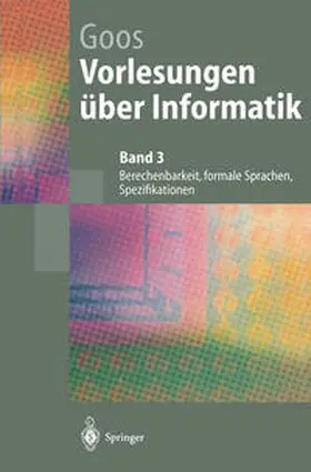 Goos |  Vorlesungen über Informatik | eBook | Sack Fachmedien