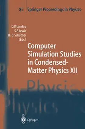 Landau / Lewis / Schüttler | Computer Simulation Studies in Condensed-Matter Physics XII | E-Book | sack.de