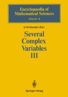 Khenkin |  Several Complex Variables III | eBook | Sack Fachmedien