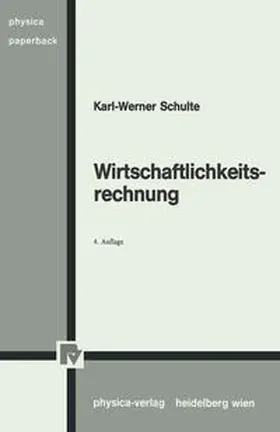 Schulte |  Wirtschaftlichkeitsrechnung | eBook | Sack Fachmedien