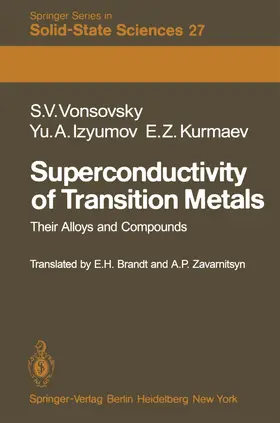 Vonsovsky / Izyumov / Kurmaev |  Superconductivity of Transition Metals | Buch |  Sack Fachmedien
