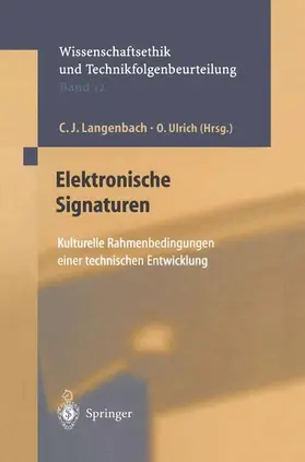 Langenbach / Ulrich / Wütscher |  Elektronische Signaturen | Buch |  Sack Fachmedien