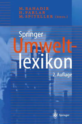 Bahadir / Spiteller / Parlar |  Springer Umweltlexikon | Buch |  Sack Fachmedien