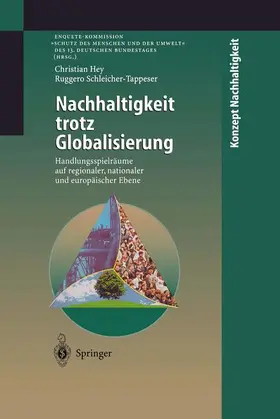 Schleicher-Tappeser / Hey |  Nachhaltigkeit trotz Globalisierung | Buch |  Sack Fachmedien
