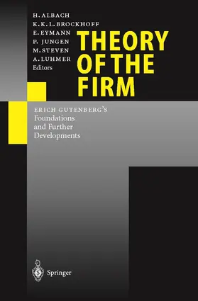 Albach / Brockhoff / Luhmer |  Theory of the Firm | Buch |  Sack Fachmedien