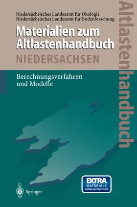 Sauty / Kinzelbach / Cordes | Altlastenhandbuch des Landes Niedersachsen Materialienband | Buch | 978-3-642-64705-5 | sack.de