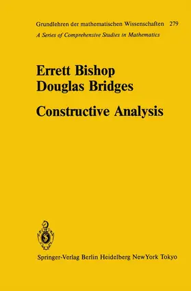 Bridges / Bishop |  Constructive Analysis | Buch |  Sack Fachmedien
