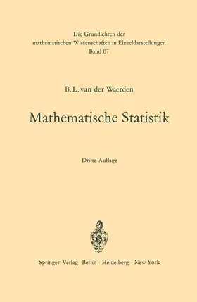 Waerden |  Mathematische Statistik | Buch |  Sack Fachmedien