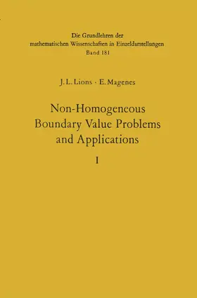 Lions / Magenes |  Non-Homogeneous Boundary Value Problems and Applications | Buch |  Sack Fachmedien