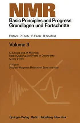 Diehl / Fluck / Kosfeld |  NMR Basic Principles and Progress / NMR Grundlagen und Fortschritte | eBook | Sack Fachmedien