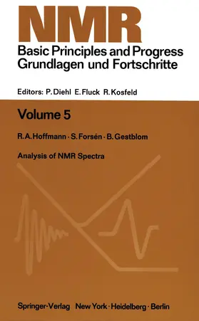 Hoffman / Forsen / Gestblom |  Analysis of NMR Spectra | Buch |  Sack Fachmedien