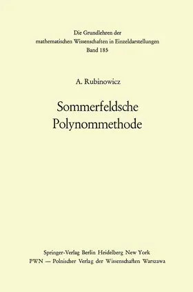 Rubinowicz |  Sommerfeldsche Polynommethode | Buch |  Sack Fachmedien
