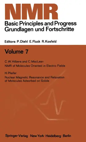 Diehl / Fluck / Kosfeld |  NMR Basic Principles and Progress / NMR Grundlagen und Fortschritte | Buch |  Sack Fachmedien