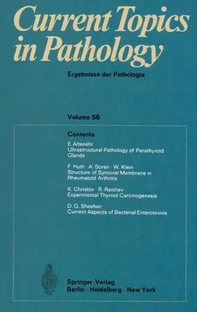 Benirschke / Altmann |  Current Topics in Pathology / Ergebnisse der Pathologie | Buch |  Sack Fachmedien