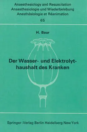 Baur |  Der Wasser- und Elektrolythaushalt des Kranken | eBook | Sack Fachmedien